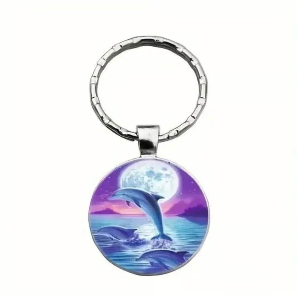 Stainless Steel DOLPHIN Keyring Keychain Accessory